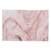 液体大理石バラ金ゴールド波 枕カバー (裏面)