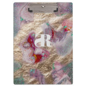 液体大理石ミ絵を描ックスモダントレンディーモノグラムの クリップボード (正面)