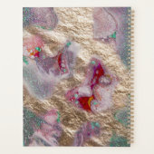 液体大理石ミ絵を描ックス抽象芸術モダントレンディー プランナー手帳 (裏面)