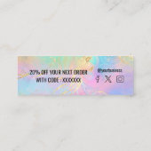 液体大理石割引カード スキニー名刺 (裏面)