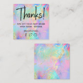 液体大理石割引カード スクエア名刺 (正面/裏面)