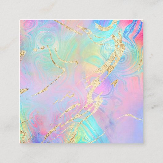 液体大理石割引カード スクエア名刺 (裏面)