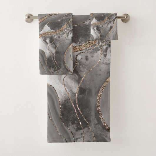 液体大理石瑪瑙グリッターグラム#4 (フェイクグリッター) バスタオルセット (インサイチュ)