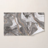 液体大理石瑪瑙グリッターグラム#4 (フェイクグリッター) バスタオルセット (ハンドタオル)