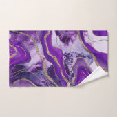 液体大理石瑪瑙グリッターグラム#9 (フェイクグリッター) バスタオルセット (ハンドタオル)