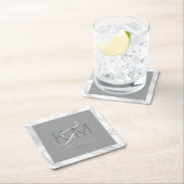 液体大理石結婚の中性点ID888 スクエアペーパーコースター (インサイチュ)