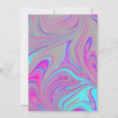 液体大理石50と素晴らしい誕生日 招待状 (裏面)