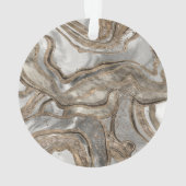 液体大理石-真珠と金ゴールド オーナメント (裏面)