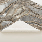 液体大理石 – 真珠と金ゴールド シェルパブランケット (3/4)