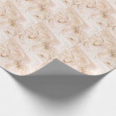 液体大理石：芸術的金ゴールドスプラッシュ ラッピングペーパー (角)