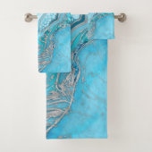 液体大理石-青石英と宝石 バスタオルセット (インサイチュ)