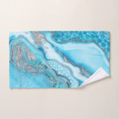 液体大理石-青石英と宝石 バスタオルセット (ハンドタオル)