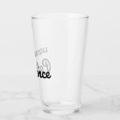 液体忍耐ビアグラスおもしろい – 飲み引用文 タンブラーグラス (左)