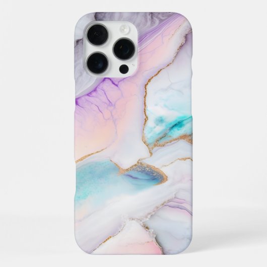 液体抽象大理石ペイント背景 iPhoneケース (裏面)
