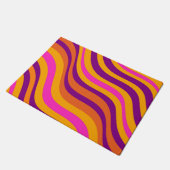 液体旋回流溝状ストライプY2Kパターン ドアマット (アングル)