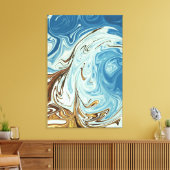 液体注ぎ抽象芸術パターン キャンバスプリント (インサイチュ (リビング))