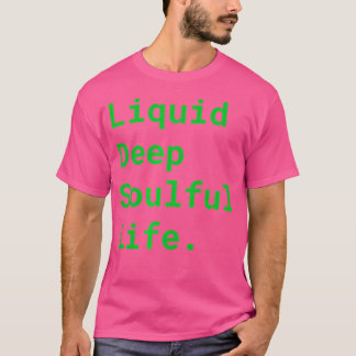 液体深いスフル液体Dnb EdmドラムおよびバスL Tシャツ