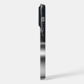 液体滴下グロッシー金属デザイン iPhoneケース (左側面)