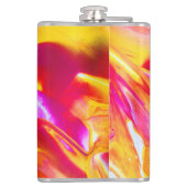 液体炎 – 明るいオレンジ&イエローデザイン フラスク (裏面)
