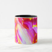 液体炎 – 明るいオレンジ&イエローデザイン マグカップ (中央)