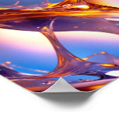 液体着色ガラス ポスター (角)