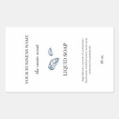 液体石鹸ディスペンサー化粧品ボトル包装 長方形シール (正面)