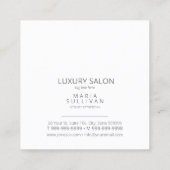 液体絵を描流抽象芸術ピンク/青ID797 スクエア名刺 (裏面)