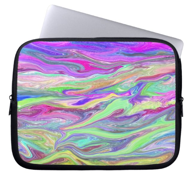 液体色の電子工学のバッグ ラップトップスリーブ (正面)