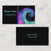 液体虹の波ビジネスカード3 名刺 (正面/裏面)