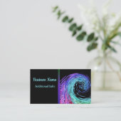 液体虹の波ビジネスカード3 名刺 (スタンド正面)