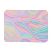 液体虹彩色ユニコーンカラーデザイン マグネット (横)