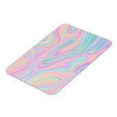 液体虹彩色ユニコーンカラーデザイン マグネット (左側)