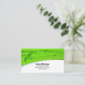 液体蜂蜜琥珀グラデーション 名刺 (スタンド正面)