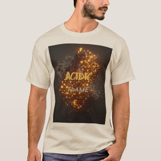 液体酸火炎メンズショートスリーブ Tシャツ (正面)