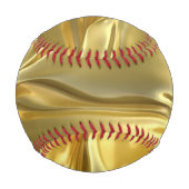 液体金ゴールドデジタルプリント 野球ボール (裏面)