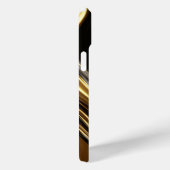 液体金ゴールド光沢のある金属の渦 Case-Mate iPhoneケース (裏面 / 右)