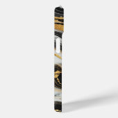 液体金ゴールド白黒マーブルルックグラム結婚ズ Case-Mate iPhoneケース (裏面 / 右)