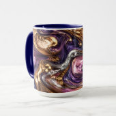 液体金大理石モーニングコーヒーマグカップ 美意識高揚 マグカップ (正面左)