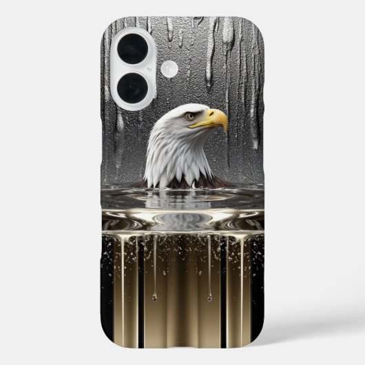 液体金属の煌きを纏ったコンドルペンダント Case-Mate iPhoneケース (裏面)