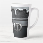 液体金属クロームのDavidの名前 カフェラテマグ (右)