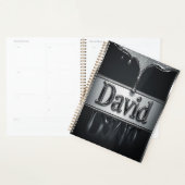 液体金属クロームのDavidの名前 プランナー手帳 (ディスプレー)