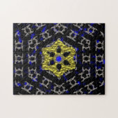 液体金属金ゴールドとマンデラ銀 ジグソーパズル (横)