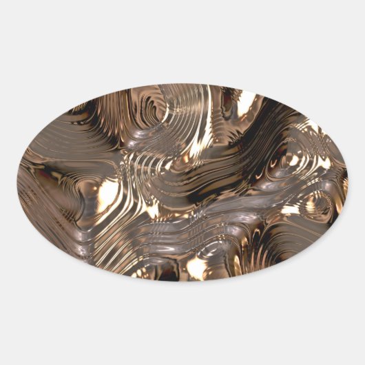 液体金属 楕円形シール (正面)