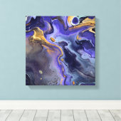 液体銀河系1 キャンバスプリント (インサイチュ (ウッドフロア))