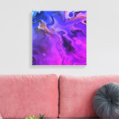 液体銀河系3 キャンバスプリント (インサイチュ (リビング))