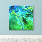 液体銀河系5 キャンバスプリント (インサイチュ (ウッドフロア))