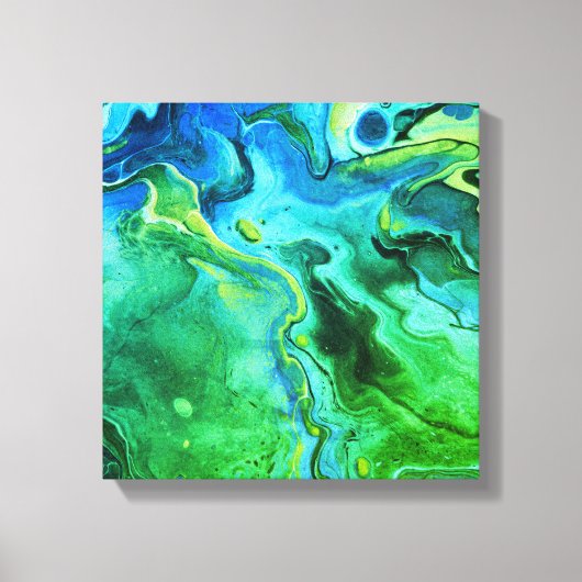 液体銀河系5 キャンバスプリント (正面)