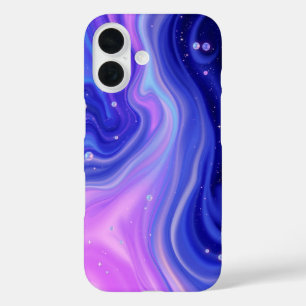 液体銀河系:催眠用抽象芸術 iPhone 16ケース
