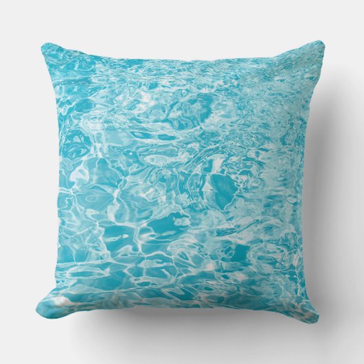 液体青白抽象芸術装飾用クッション クッション (正面)