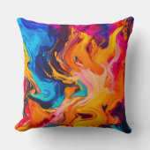 液体鮮やかアートワーク クッション (正面)